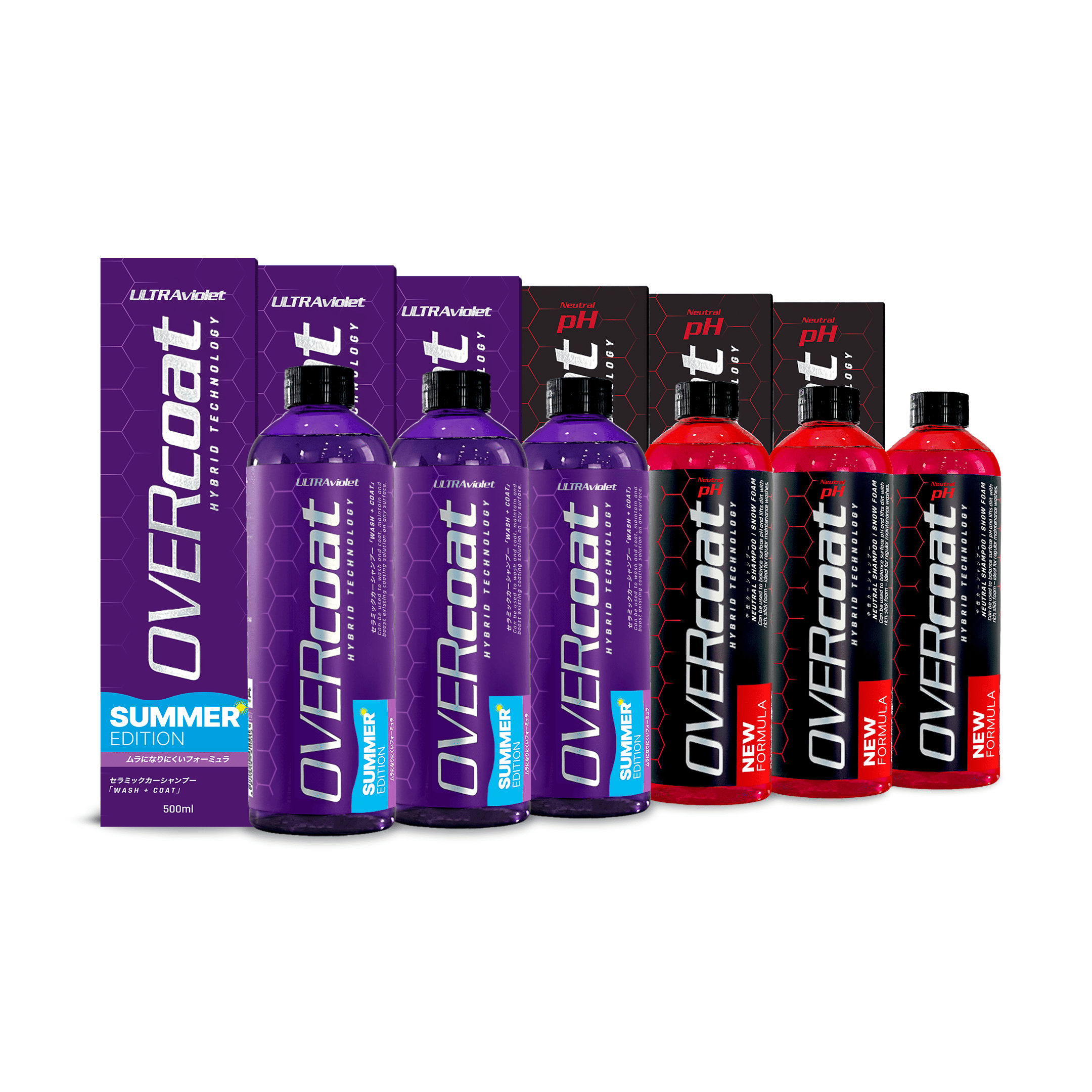 4本 OVERcoat　リンスレスウォッシュ　洗車剤　セラミックカーシャンプー 4本 OVERcoat リンスレスウォッシュ 洗車剤 セラミックカーシャンプー