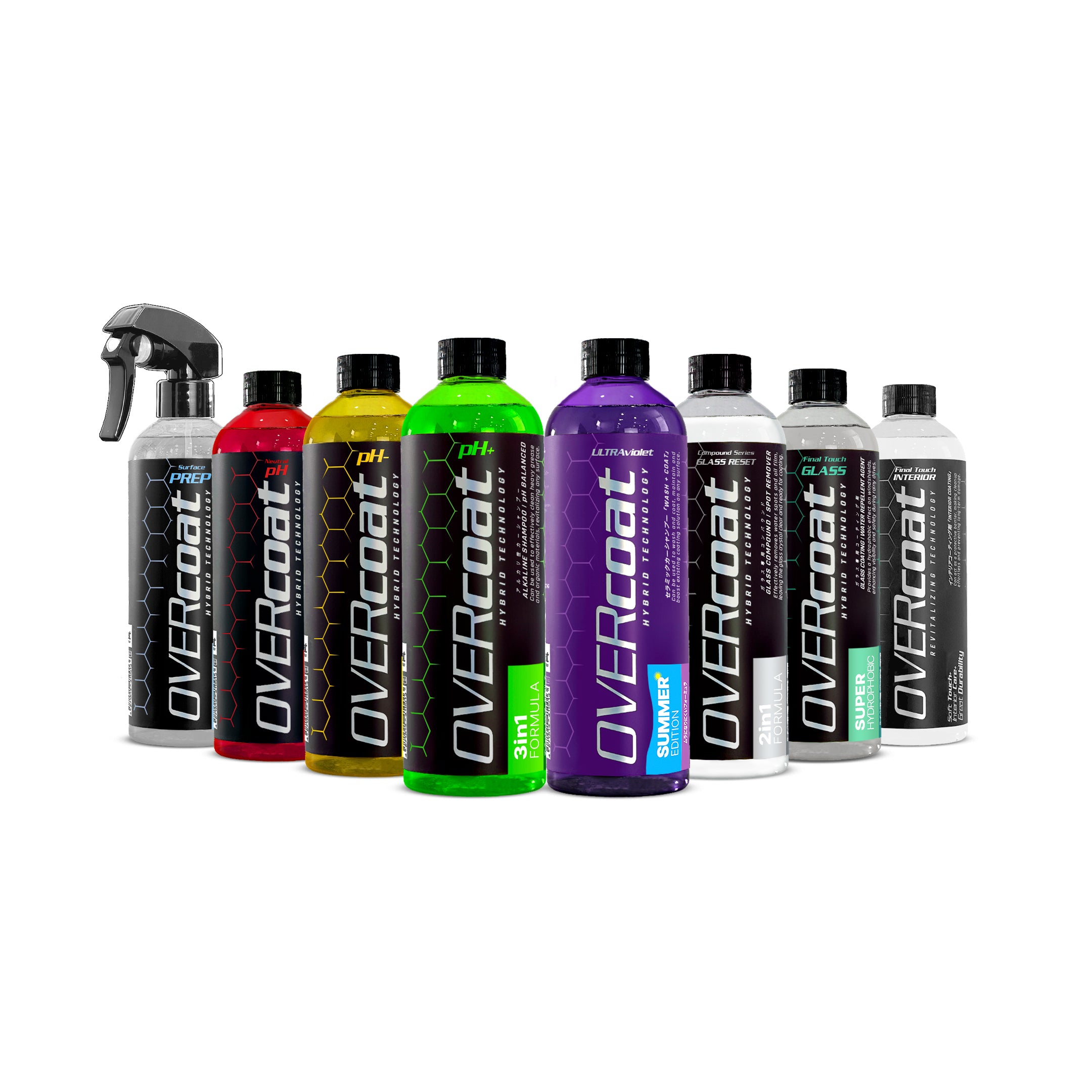 4本 OVERcoat　リンスレスウォッシュ　洗車剤　セラミックカーシャンプー 4本 OVERcoat リンスレスウォッシュ 洗車剤 セラミックカー